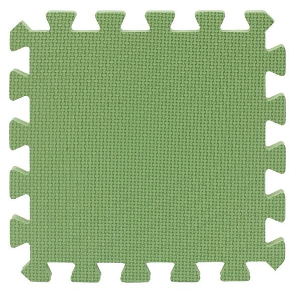 RIALTO BABY HRACÍ PODLOŽKA PUZZLE S OKRAJEM GREEN 92X122 CM - HRACÍ PODLOŽKY NA ZEM - SPINKÁNÍ
