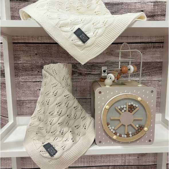 VINTER & BLOOM DEKA MOMENT ORGANIC LINEN BEIGE - DĚTSKÉ DEKY PRO MIMINKA - SPINKÁNÍ