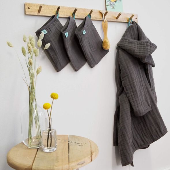 LÄSSIG MUSLIN BATHROBE MINT 24-36M. - OSUŠKY A DĚTSKÉ ŽUPANY - KOUPÁNÍ A ZDRAVÍ