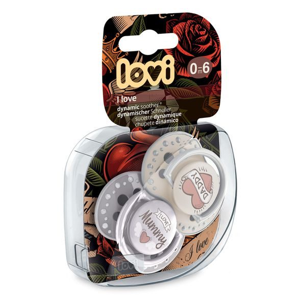 LOVI DUDLÍK SILIKONOVÝ DYNAMICKÝ I LOVE 0-6M 2KS - ŠIDÍTKA A DOPLŇKY - KRMENÍ