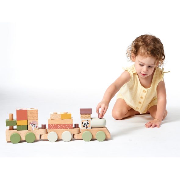 TINY LOVE VLÁČEK DŘEVĚNÝ BOHO CHIC - VLÁČKY - PRO DĚTI