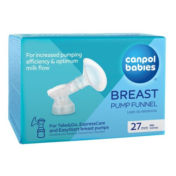 CANPOL BABIES TRYCHTÝŘ K ODSÁVAČCE MATEŘSKÉHO MLÉKA S ELASTICKÝM LEMEM 27MM - NÁHRADNÍ DÍLY K ODSÁVAČKÁM - KRMENÍ