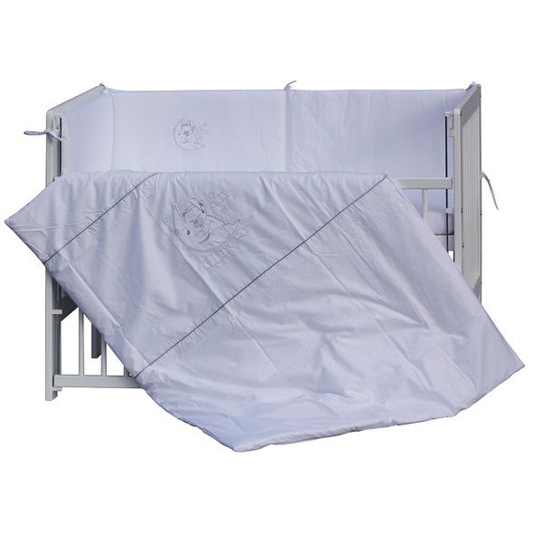 SCARLETT POSTÝLKA 120X60CM S KOMPLETNÍ VÝBAVOU PÉŤA BÍLÁ - DŘEVĚNÉ POSTÝLKY - SPINKÁNÍ