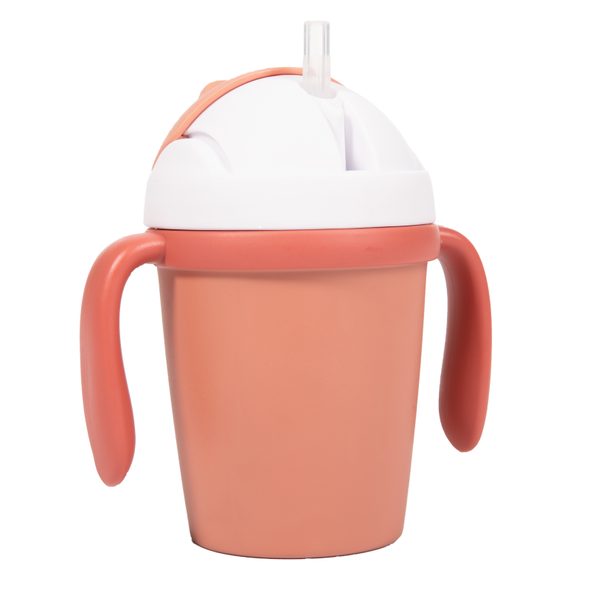 BO JUNGLE HRNÍČEK SE SLÁMKOU CPLA TERRACOTTA - DĚTSKÉ HRNEČKY - KRMENÍ