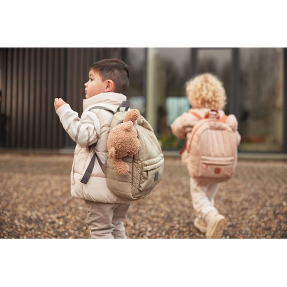 JOLLEIN DĚTSKÝ BATOH PUFFED OLIVE GREEN - BATOHY A TAŠKY - PRO DĚTI