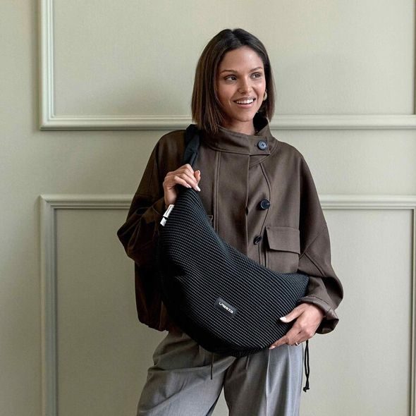 LÄSSIG LUNUA BUM BAG UP NUBBED BLACK - PŘEBALOVACÍ TAŠKY - KOČÁRKY A PŘÍSLUŠENSTVÍ