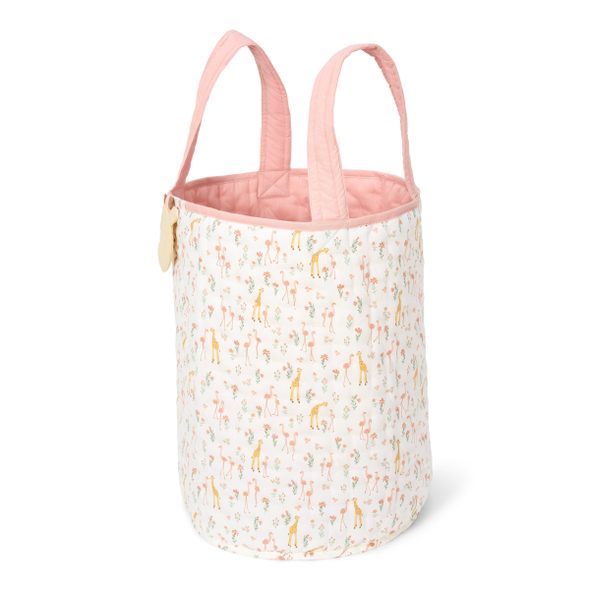 LITTLE DUTCH KOŠÍK TEXTILNÍ OBOUSTRANNÝ EXTRA VELKÝ PINK BLOOMING SAFARI - LITTLE DUTCH - PRO DĚTI