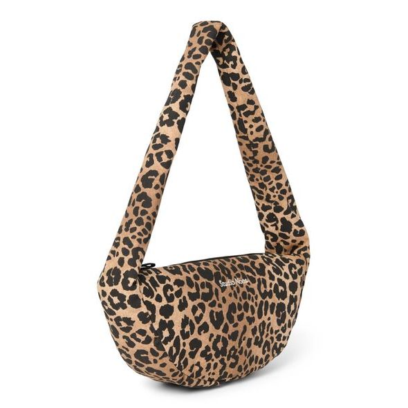 STUDIO NOOS STUDIO NOOS - COTTON MINI CROSS BODY BAG | BROWN LEOPARD - ORGANIZÉRY A KOŠÍKY - KOČÁRKY A PŘÍSLUŠENSTVÍ