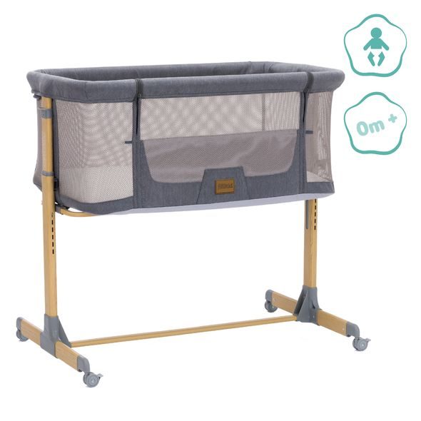 FILLIKID PŘÍSTAVNÁ POSTÝLKA CRIP GREY - K RODIČOVSKÉ POSTELI - SPINKÁNÍ