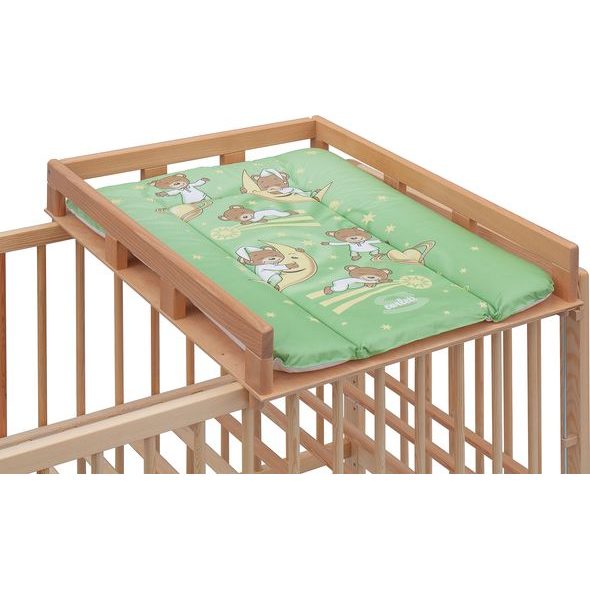 SCARLETT PŘEBALOVACÍ PULT OGY NA POSTÝLKU PŘÍRODNÍ S PŘEBALOVACÍ PODLOŽKOU GALAXY ZELENÁ - PŘEBALOVACÍ PULTY - PŘEBALOVÁNÍ