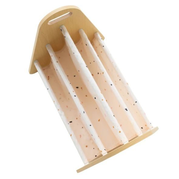 3 SPROUTS OBOUSTRANNÝ STOJAN NA KNÍŽKY TERRAZZO CREAM - DEKORACE A POLIČKY - SPINKÁNÍ