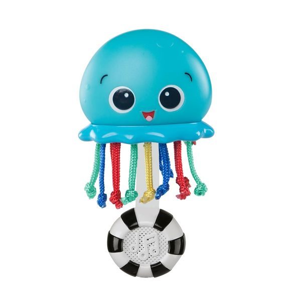 BABY EINSTEIN HRAČKA HUDEBNÍ A SVĚTELNÁ OCEAN GLOW SENSORY SHAKER ™ 0M + - HRAČKY SE ZVUKY - PRO DĚTI