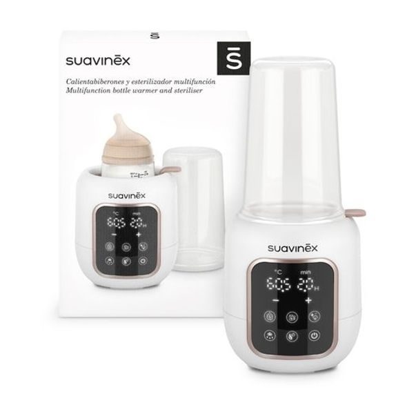 SUAVINEX SUAVINEX ELEKTRICKÁ OHŘÍVAČKA LÁHVÍ SE STERILIZÁTOREM 5 V 1 - OHŘÍVAČKY MLÉKA A STRAVY - KRMENÍ