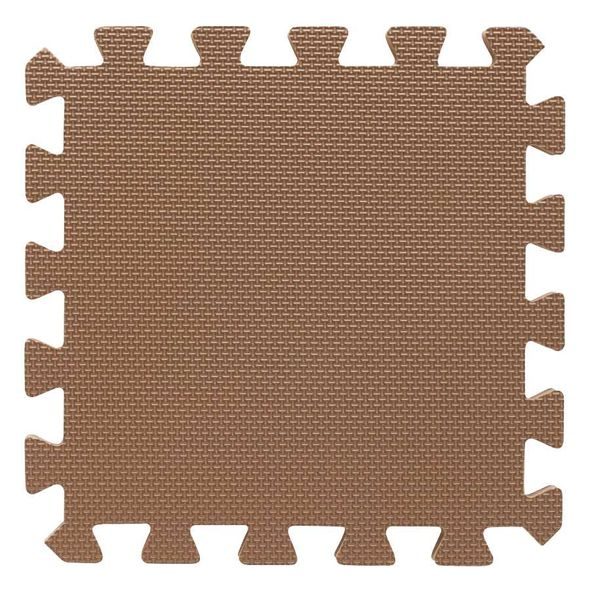 BABYDAN HRACÍ PODLOŽKA PUZZLE BROWN 90X90CM - HRACÍ PODLOŽKY NA ZEM - SPINKÁNÍ