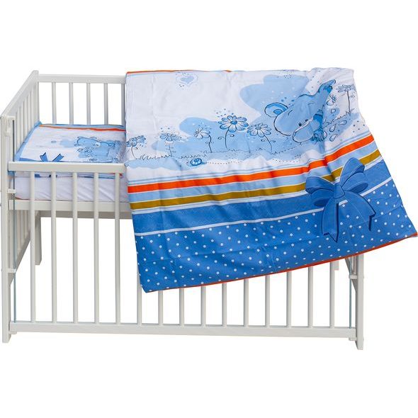 SCARLETT DĚTSKÁ POSTÝLKA S KOMPLETNÍ VÝBAVOU SCARLETT 120 X 60 CM - KOTY - DŘEVĚNÉ POSTÝLKY - SPINKÁNÍ