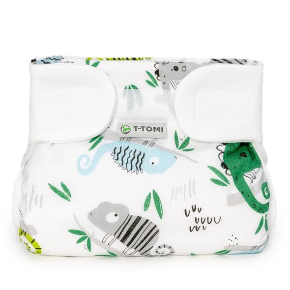 T-TOMI ORTOPEDICKÉ ABDUKČNÍ KALHOTKY PLUS - SUCHÝ ZIP CHAMELEON (5-9KG) - PLENKOVÉ KALHOTKY - PŘEBALOVÁNÍ