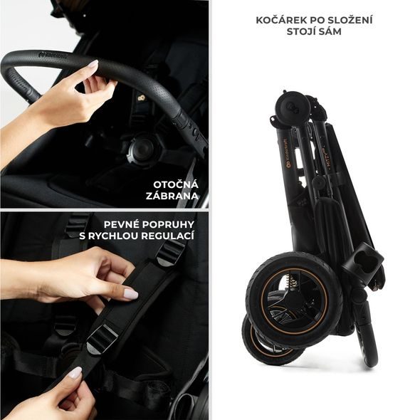 KINDERKRAFT KOČÁREK SPORTOVNÍ MITZY AIR BLACK - SPORTOVNÍ KOČÁRKY - KOČÁRKY A PŘÍSLUŠENSTVÍ