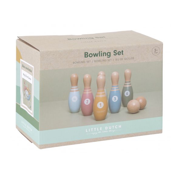 LITTLE DUTCH BOWLING DŘEVĚNÝ - MOTORICKÉ A HRY - PRO DĚTI