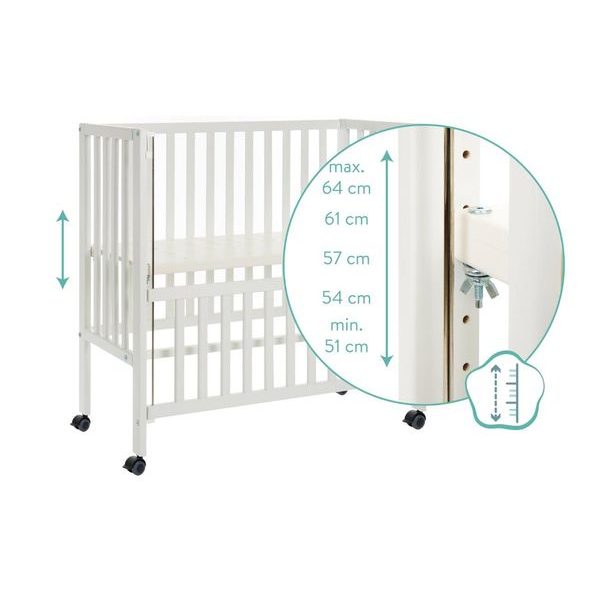 FILLIKID PŘÍSTAVNÁ POSTÝLKA COCON PLUS WHITE - K RODIČOVSKÉ POSTELI - SPINKÁNÍ