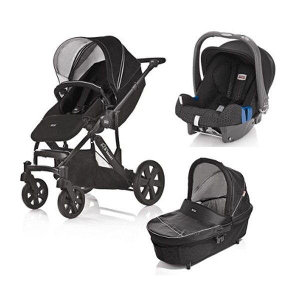 BRITAX RÖMER B-SMART 4 KOLOVÝ VČETNĚ KORBY 2011 - TROJKOMBINACE - KOČÁRKY A PŘÍSLUŠENSTVÍ