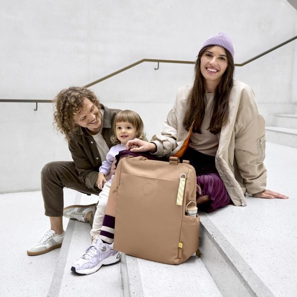 LÄSSIG FAMILY GREEN LABEL CONVERSION BACKPACK ALMOND - PŘEBALOVACÍ BATOHY - KOČÁRKY A PŘÍSLUŠENSTVÍ