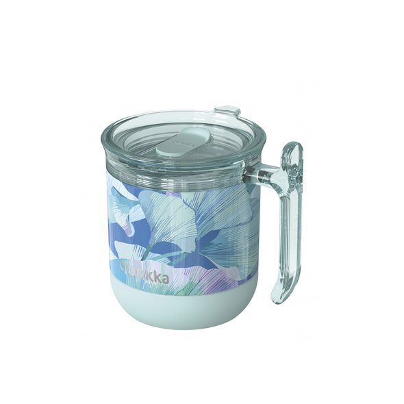 QUOKKA NEREZOVÝ TERMOHRNEK WAVE GINGKO LEAVES 260 ML - TERMOOBALY A TERMOSKY - KRMENÍ