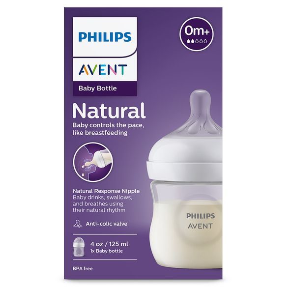 PHILIPS AVENT LÁHEV NATURAL RESPONSE 125 ML, 0M+ - KOJENECKÉ LAHVE - KRMENÍ