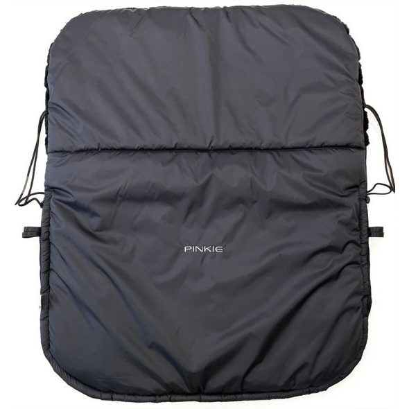 PINKIE ZATEPLENÁ STAHOVACÍ DEKA PINKIE FUR BLACK - NÁNOŽNÍKY - KOČÁRKY A PŘÍSLUŠENSTVÍ