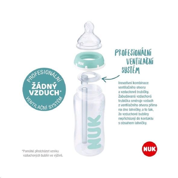 NUK FC ANTIKOLIKOVÁ LÁHEV TEMPERATURE CONTROL 300ML - KOJENECKÉ LAHVE - KRMENÍ