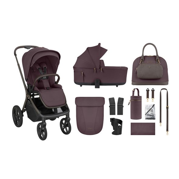 KIKKABOO KOČÁREK 2V1 GOYA PLATINUM MERLOT - DVOJKOMBINACE - KOČÁRKY A PŘÍSLUŠENSTVÍ