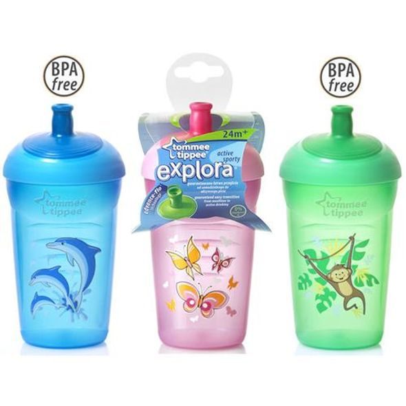 TOMMEE TIPPEE SPORTOVNÍ KELÍMEK EXPLORA S OBRÁZKEM 24+, 300 ML - KOJENECKÉ LAHVE - KRMENÍ