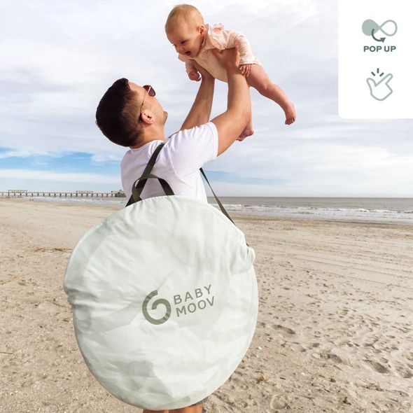 BABYMOOV SKLÁDACÍ STAN MOOV & PROTECT GREEN LAGOON - UV STANY - PRO DĚTI