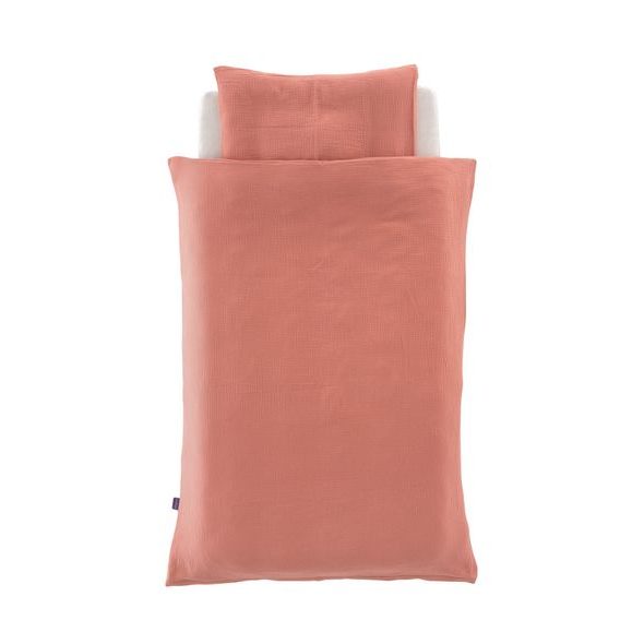 TRÄUMELAND POVLEČENÍ MUSSELIN 100/135 + 40/60 APRIKOSE - POVLEČENÍ DO POSTÝLKY - SPINKÁNÍ