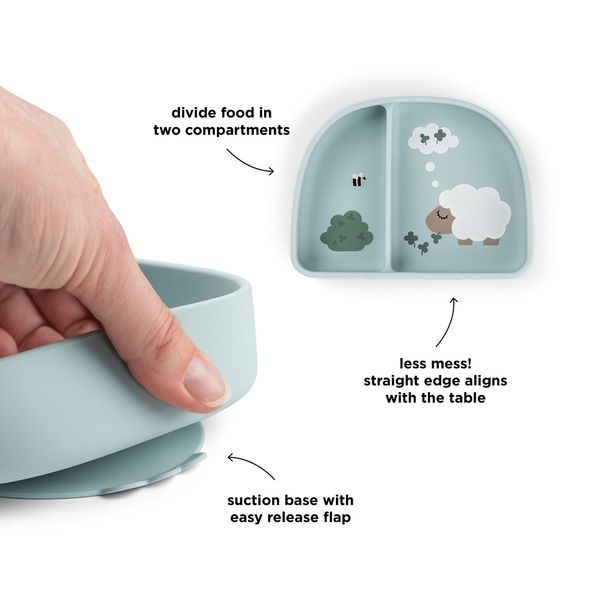 DONE BY DEER STICK & STAY SILIKONOVÁ MISKA TINY FARM - MISKY, TALÍŘKY A PODLOŽKY - KRMENÍ