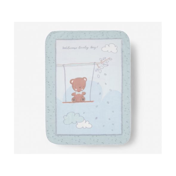 KIKKABOO DĚTSKÁ DEKA SUPER SOFT 140X110 CM DREAM BIG BLUE - DĚTSKÉ DEKY PRO MIMINKA - SPINKÁNÍ