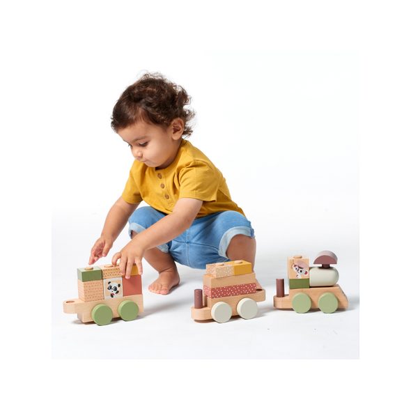 TINY LOVE VLÁČEK DŘEVĚNÝ BOHO CHIC - VLÁČKY - PRO DĚTI