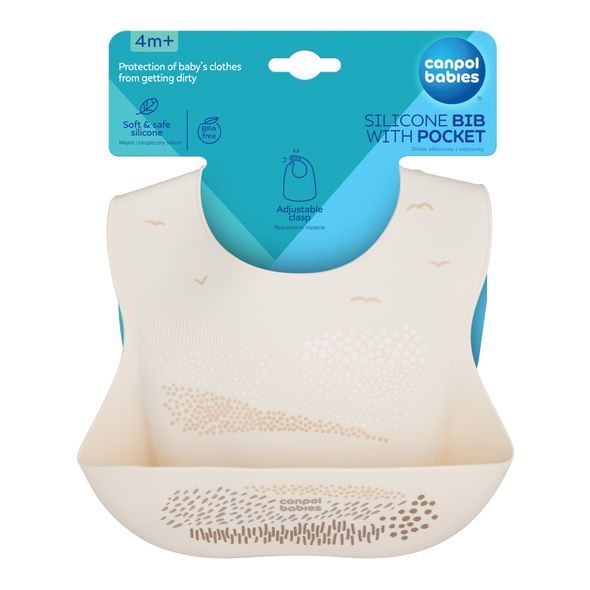 CANPOL BABIES SILIKONOVÝ BRYNDÁK S KAPSOU KRÉMOVÝ - BRYNDÁKY - KRMENÍ