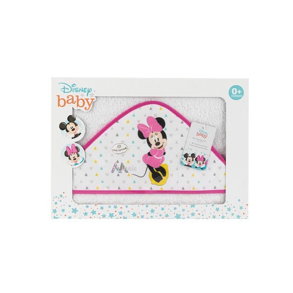 INTERBABY OSUŠKA FROTÉ MINNIE - BÍLO/RŮŽOVÁ - OSUŠKY A DĚTSKÉ ŽUPANY - KOUPÁNÍ A ZDRAVÍ