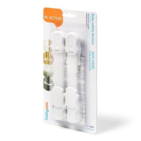 BABYONO ZÁMEK UNIVERZÁLNÍ BÍLÝ - 4 KS - BEZPEČNOST DĚTÍ V DOMÁCNOSTI - KOUPÁNÍ A ZDRAVÍ