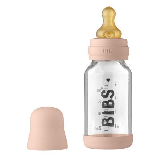 BIBS BABY BOTTLE SKLENĚNÁ LAHEV 110ML - KOJENECKÉ LAHVE - KRMENÍ