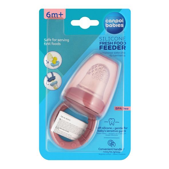 CANPOL BABIES KRMÍCÍ SÍŤKA NA OVOCE SILIKONOVÁ RŮŽOVÁ - KRMÍCÍ SÍŤKY - KRMENÍ