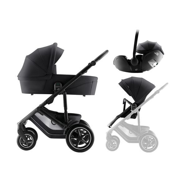 BRITAX-RÖMER SET KOČÁREK SMILE 5Z + HLUBOKÁ KORBA + AUTOSEDAČKA BABY-SAFE PRO STYLE - TROJKOMBINACE - KOČÁRKY A PŘÍSLUŠENSTVÍ