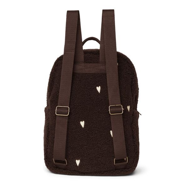 STUDIO NOOS TEDDY MIDI BACKPACK BATŮŽEK S PŘEDNÍ KAPSOU CHOCOLATE HEARTS - DOPLŇKY - PRO MAMINKY