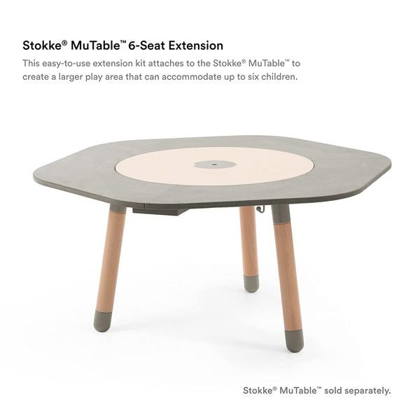 STOKKE® MUTABLE™ 6 SEAT EXTENSION 6-MÍSTNÝ NÁSTAVEC ŠEDÝ - STOLKY A ŽIDLIČKY - SPINKÁNÍ