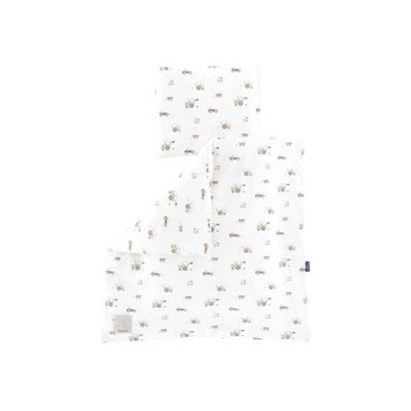 TRÄUMELAND POVLEČENÍ DO KOLÉBKY 80/80 + 35/40 LITTLE FARM GRÜN - POVLEČENÍ DO POSTÝLKY - SPINKÁNÍ