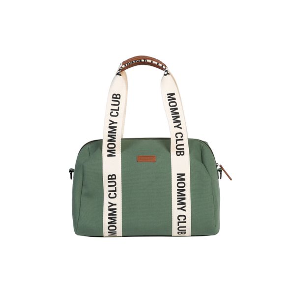 CHILDHOME PŘEBALOVACÍ TAŠKA MOMMY CLUB SIGNATURE CANVAS GREEN - PŘEBALOVACÍ TAŠKY - KOČÁRKY A PŘÍSLUŠENSTVÍ