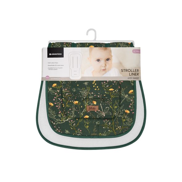 KIKKABOO PODLOŽKA DO KOČÁRKU SECRET GARDEN GREEN - PODLOŽKY DO KOČÁRKU - KOČÁRKY A PŘÍSLUŠENSTVÍ