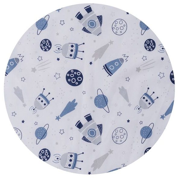 TOMI POVLEČENÍ K4 MINKY RAKETA MODRÁ - POVLEČENÍ DO POSTÝLKY - SPINKÁNÍ