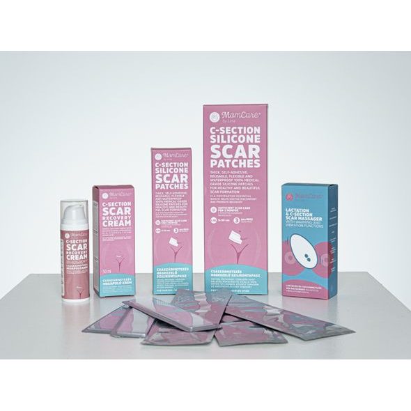 MOMCARE BY LINA SILIKONOVÉ NÁPLASTI NA JIZVY PO CÍSAŘSKÉM ŘEZU - POPORODNÍ POMŮCKY - PRO MAMINKY