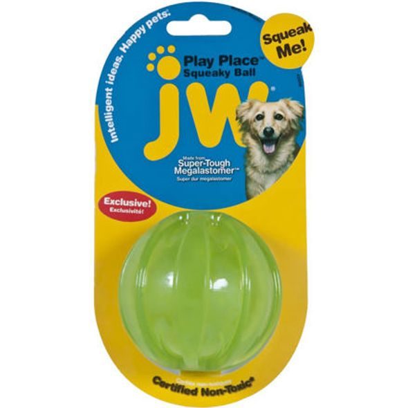 JW PET JW MÍČEK PLAY PLACE SQUEAKY PÍSKACÍ SMALL - PÍSKACÍ HRAČKY PRO PSY - CHOVATELSKÉ POTŘEBY MALVÍKZOO